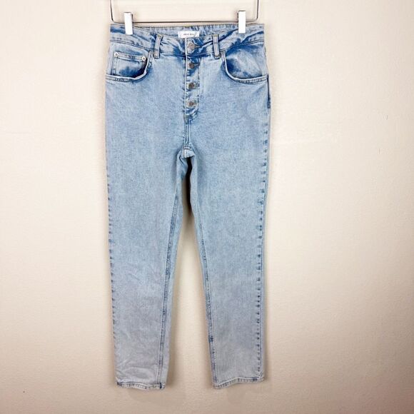 Annie Bing Skinny Jean Denim Button Fly Jeans Size 28 - Picture 1 of 7
